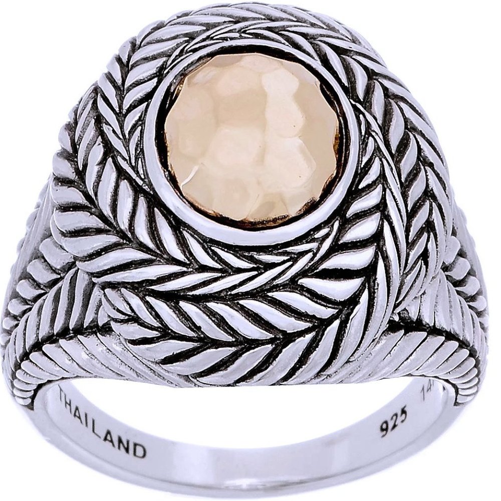 John Hardy Silver and Gold Ring